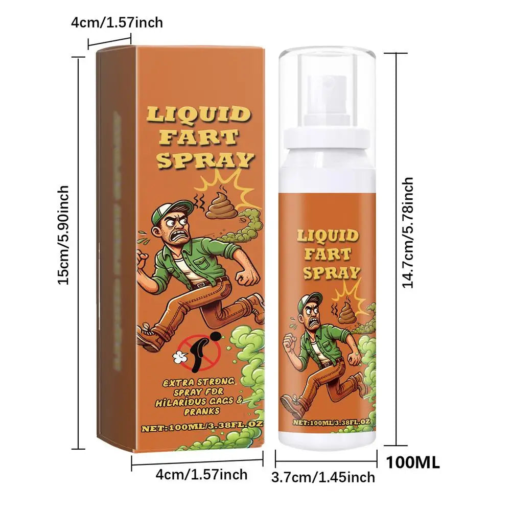 100ml Fart Spray Prank Joke Plastic Fart Gag Spray Party Supplies Spoof Odor Spray for Adults Kids Non Toxic for April Fools Day