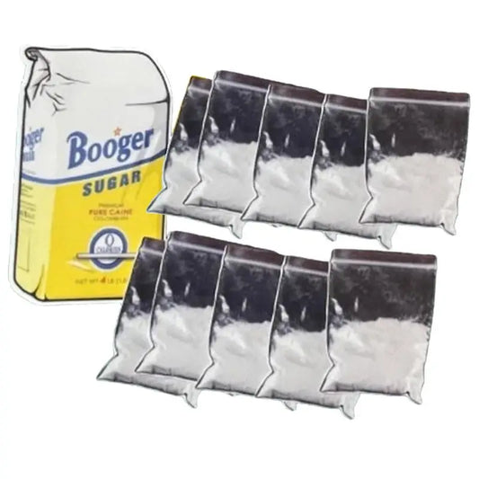 Little Blow Baggies Prank Stickers April Fool's Day Prank White Powder Pack Stickers Realistic and Fun Mini Game