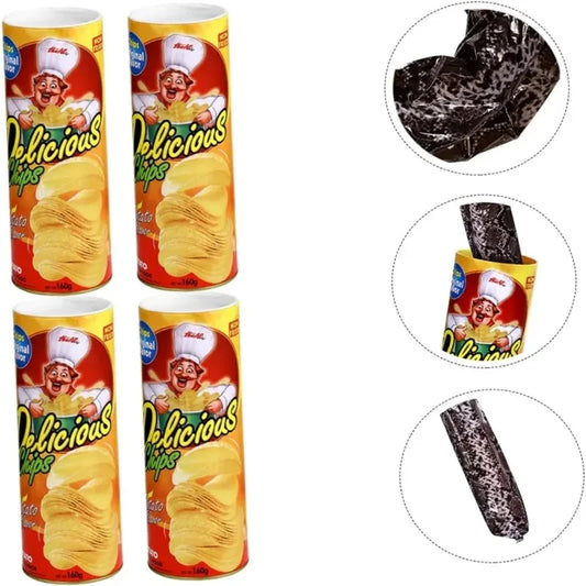 April Fool's Day scare simulation snake potato chips bucket prank prank strange toy prank to send friends send girlfriends